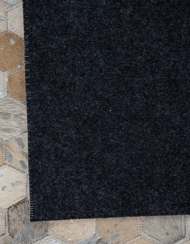 Detail image of  5' 1 x 7' 10 Cowhide Leather Rug