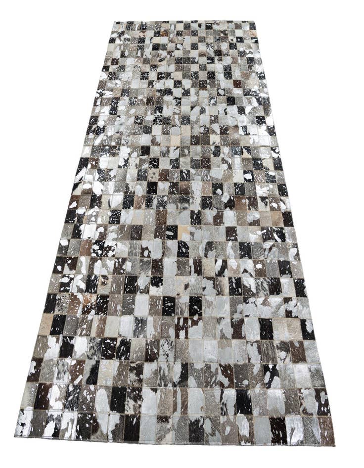 Detail image of  5' 1 x 8' 1 Cowhide Leather Rug