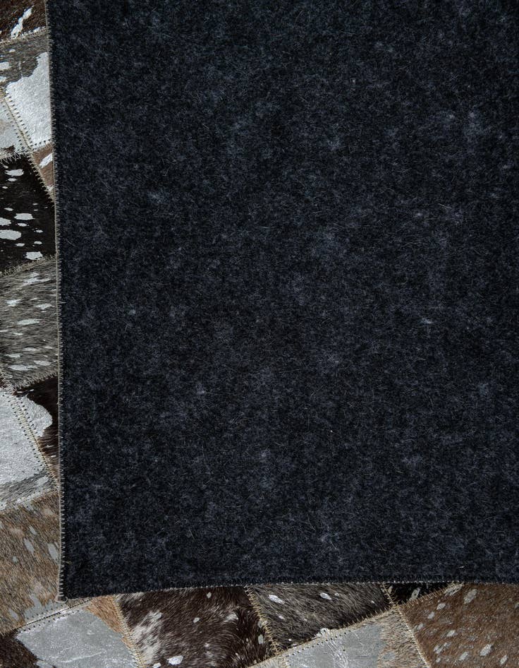 Detail image of  5' 1 x 8' 1 Cowhide Leather Rug