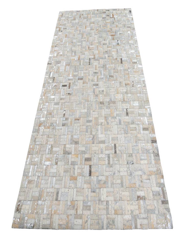 Detail image of  5' x 7' 10 Cowhide Leather Rug