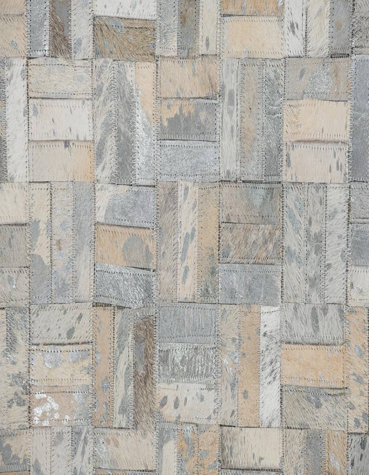 Detail image of  5' x 7' 10 Cowhide Leather Rug