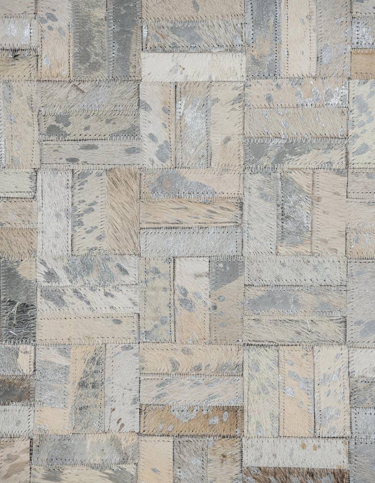 Detail image of  5' x 7' 10 Cowhide Leather Rug