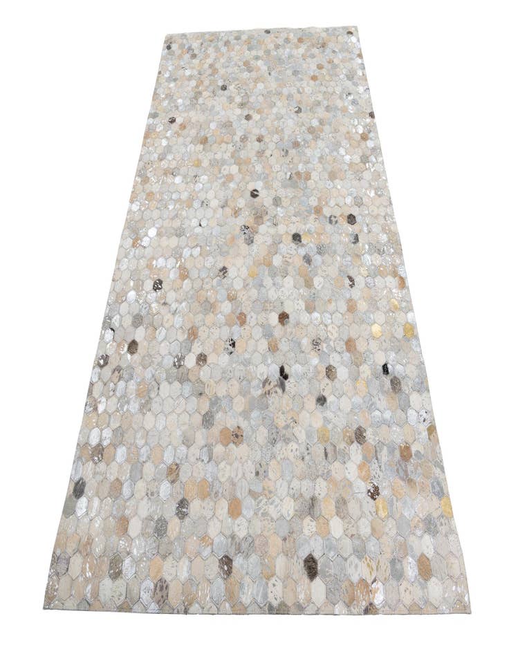 Detail image of  5' x 7' 10 Cowhide Leather Rug