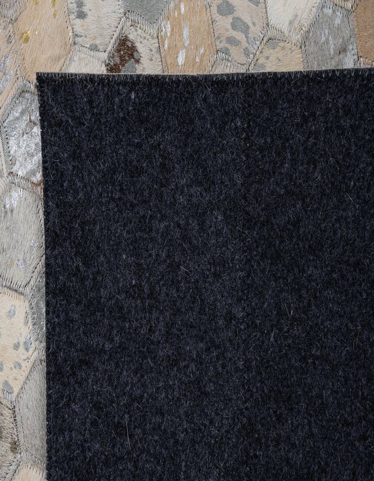 Detail image of  5' x 7' 10 Cowhide Leather Rug