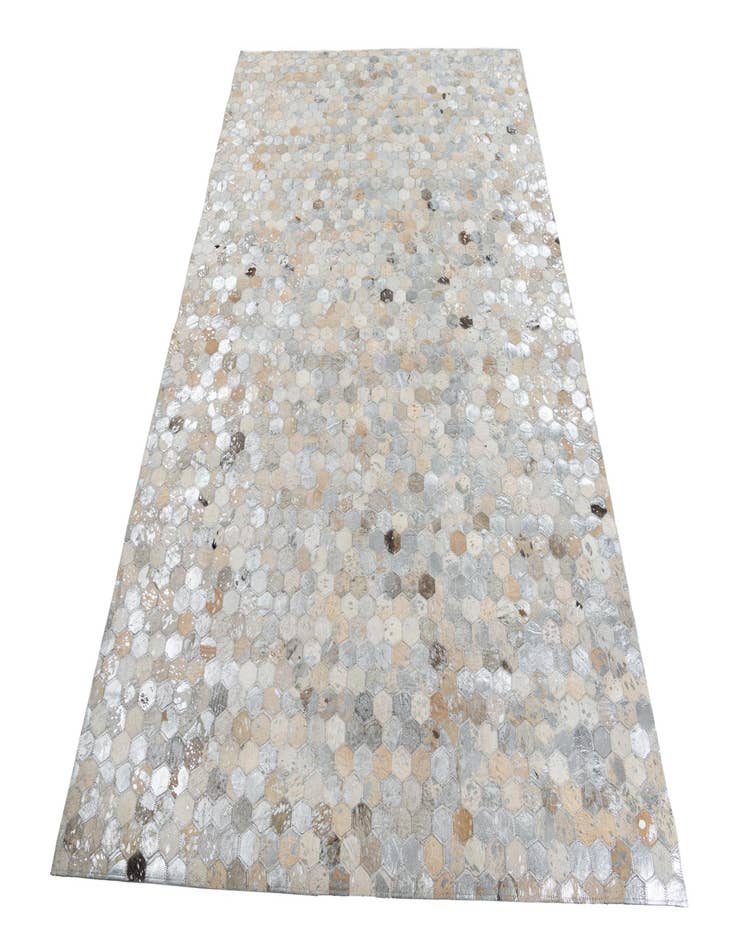 Detail image of  5' 2 x 7' 10 Cowhide Leather Rug