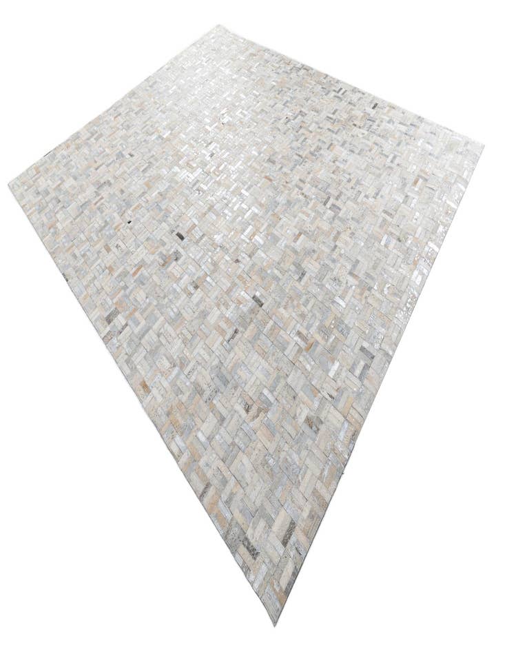 Detail image of  7' 10 x 9' 9 Cowhide Leather Rug