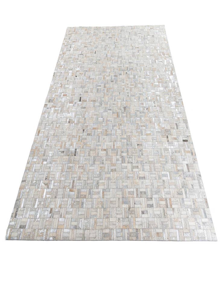 Detail image of  7' 10 x 9' 9 Cowhide Leather Rug