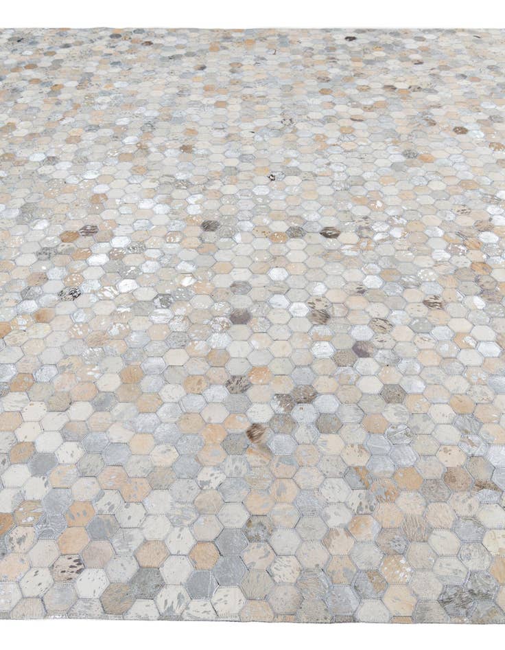 Detail image of  8' 2 x 10' Cowhide Leather Rug