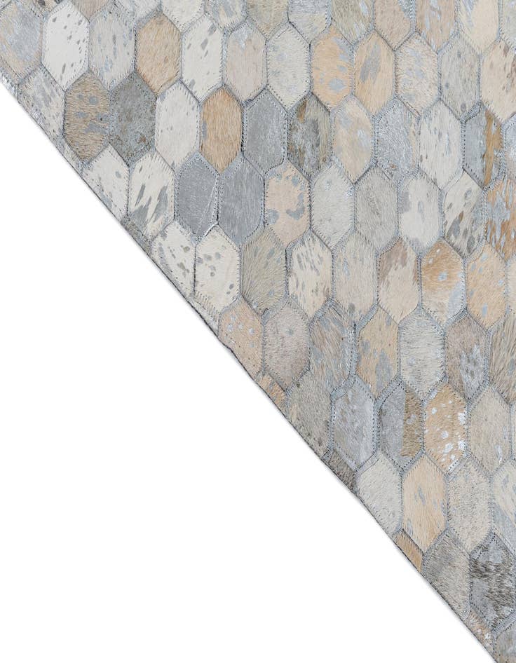 Detail image of  8' 2 x 10' Cowhide Leather Rug