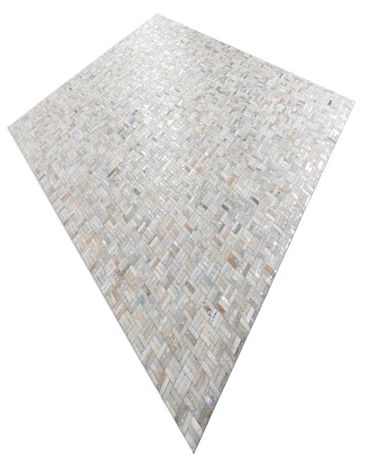 Detail image of  8' x 9' 10 Cowhide Leather Rug