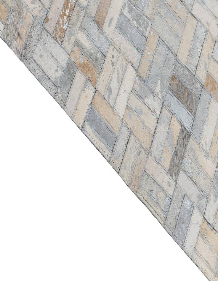 Detail image of  8' x 9' 10 Cowhide Leather Rug