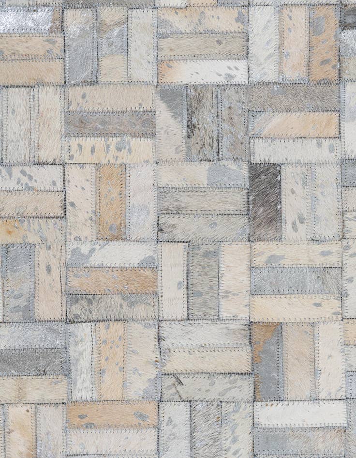 Detail image of  8' x 9' 10 Cowhide Leather Rug