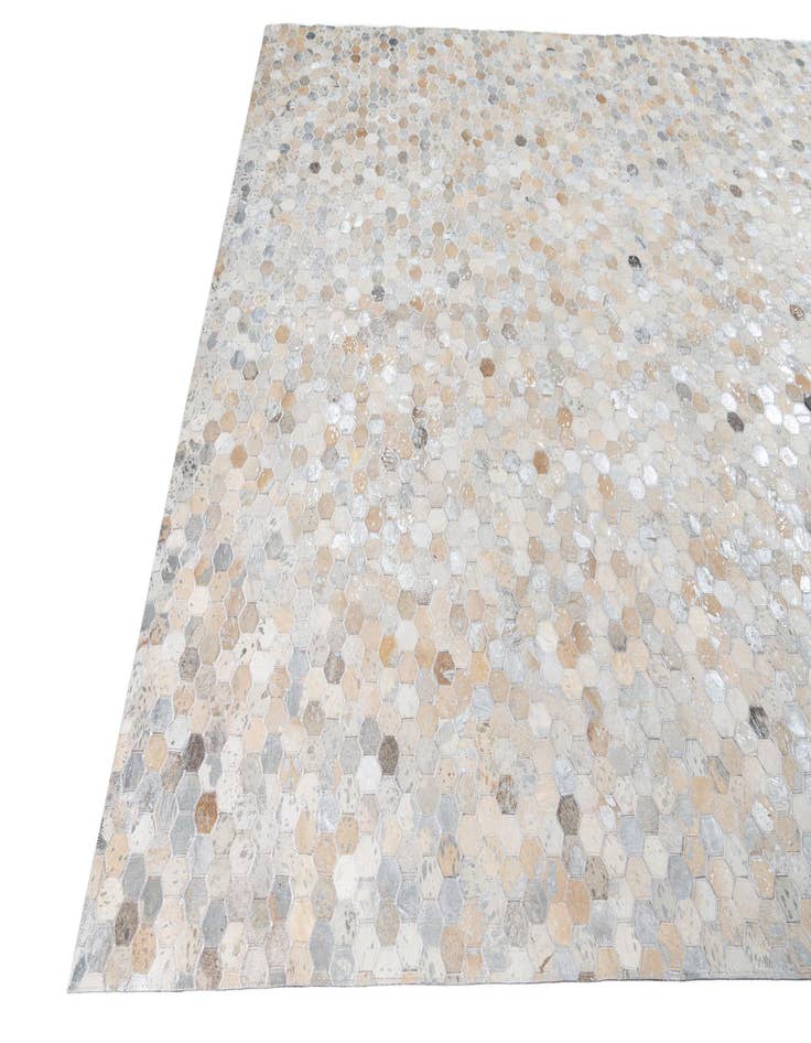 Detail image of  8' x 9' 9 Cowhide Leather Rug