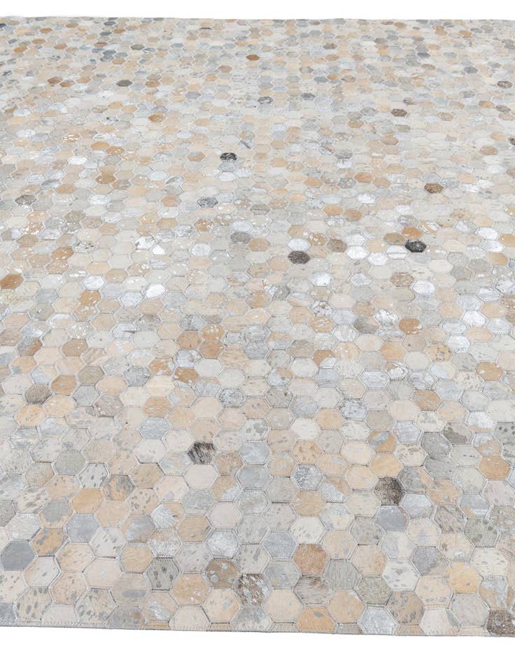 Detail image of  8' x 9' 9 Cowhide Leather Rug