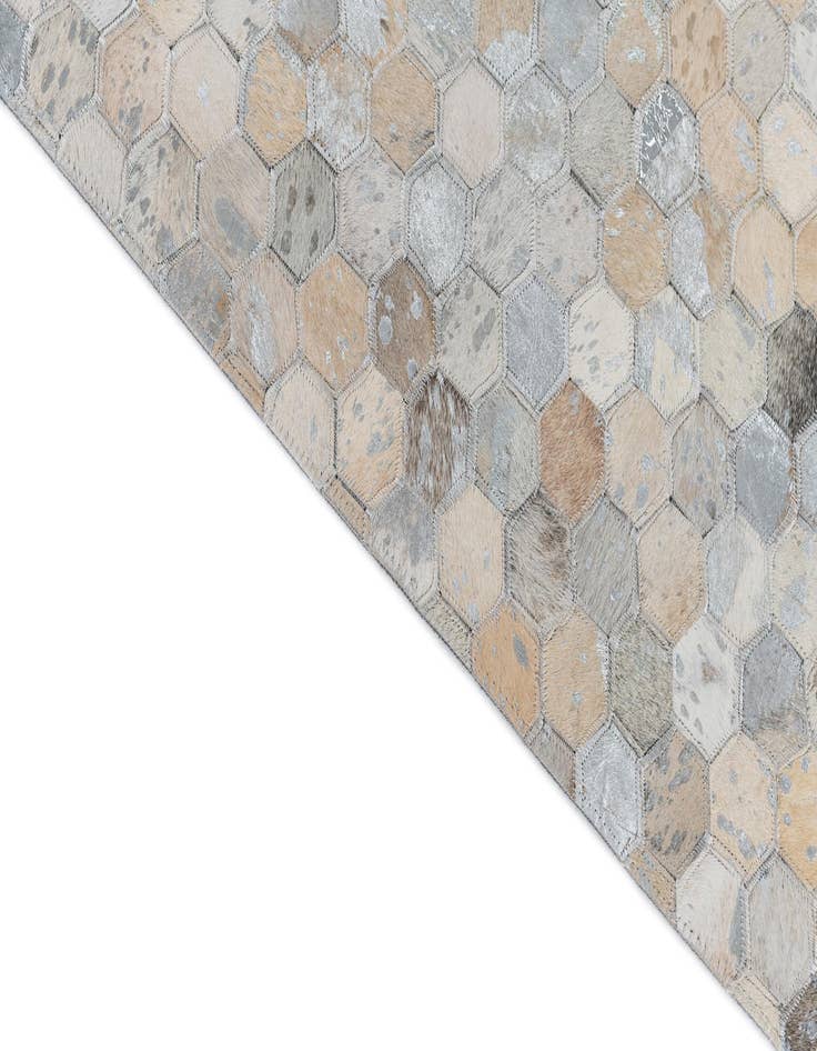 Detail image of  8' x 9' 9 Cowhide Leather Rug