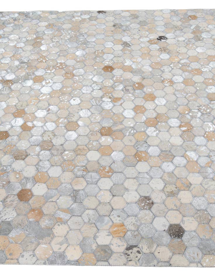 Detail image of  5' x 8' Cowhide Leather Rug