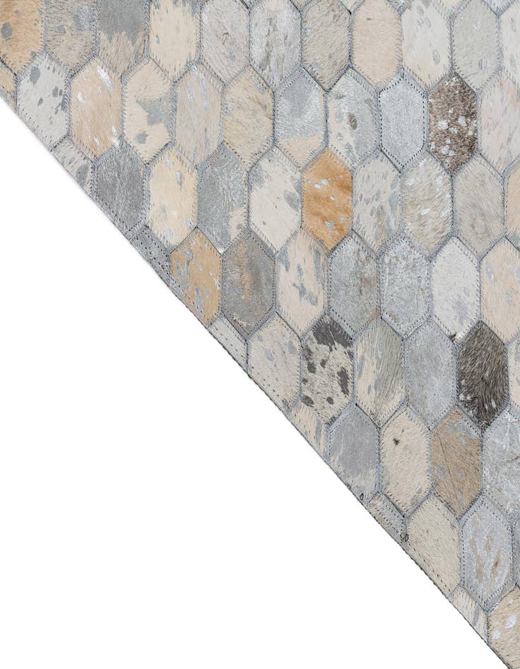 Detail image of  5' x 8' Cowhide Leather Rug