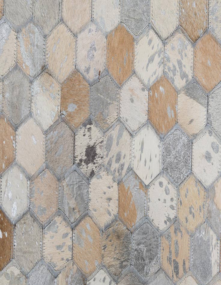 Detail image of  5' x 8' Cowhide Leather Rug