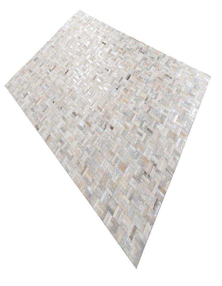 Detail image of  5' x 7' 10 Cowhide Leather Rug