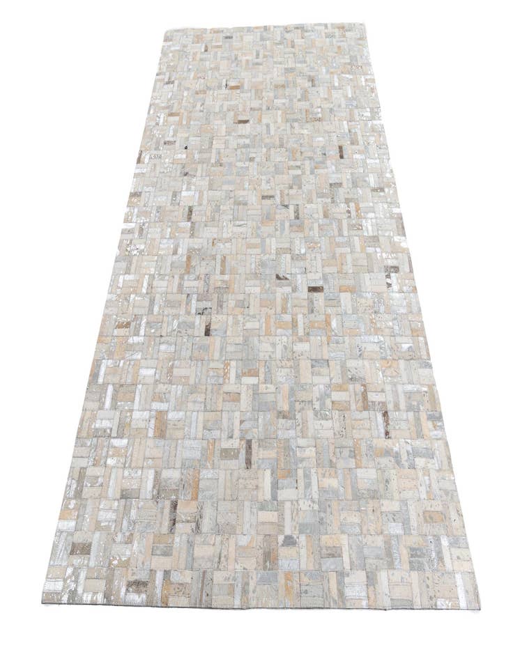 Detail image of  5' x 7' 10 Cowhide Leather Rug