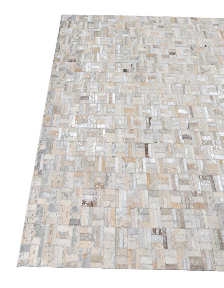 Detail image of  5' x 7' 10 Cowhide Leather Rug