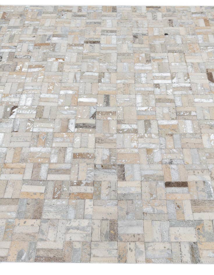 Detail image of  5' x 7' 10 Cowhide Leather Rug