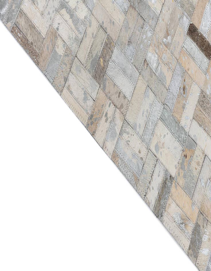 Detail image of  5' x 7' 10 Cowhide Leather Rug