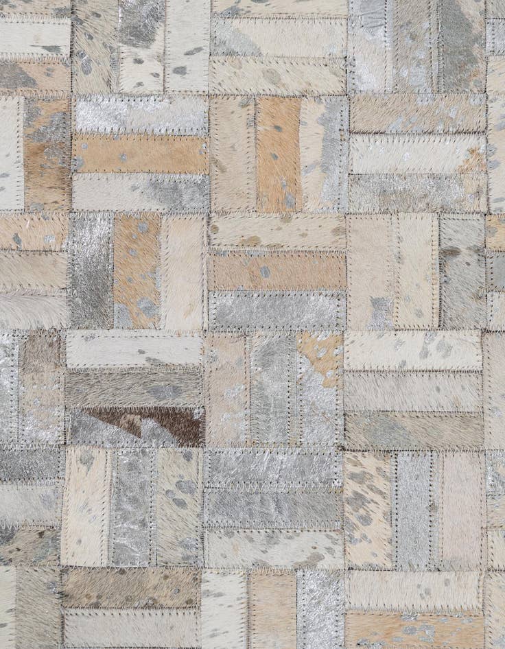 Detail image of  5' x 7' 10 Cowhide Leather Rug