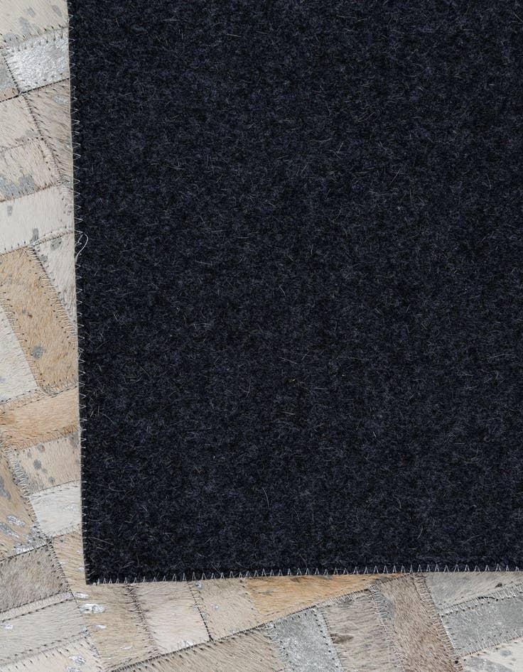 Detail image of  5' x 7' 10 Cowhide Leather Rug