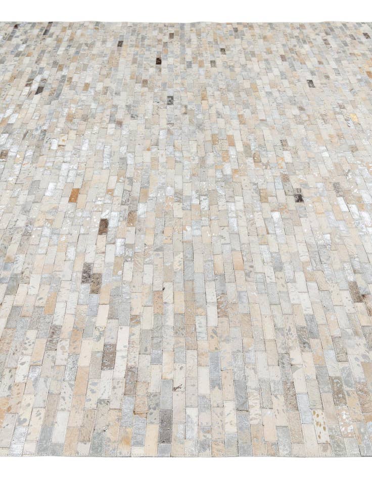 Detail image of  7' 9 x 9' 8 Cowhide Leather Rug