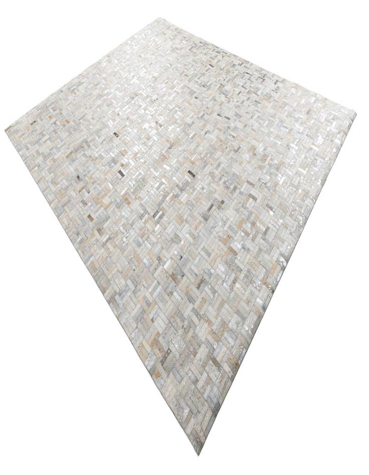 Detail image of  7' 10 x 9' 8 Cowhide Leather Rug