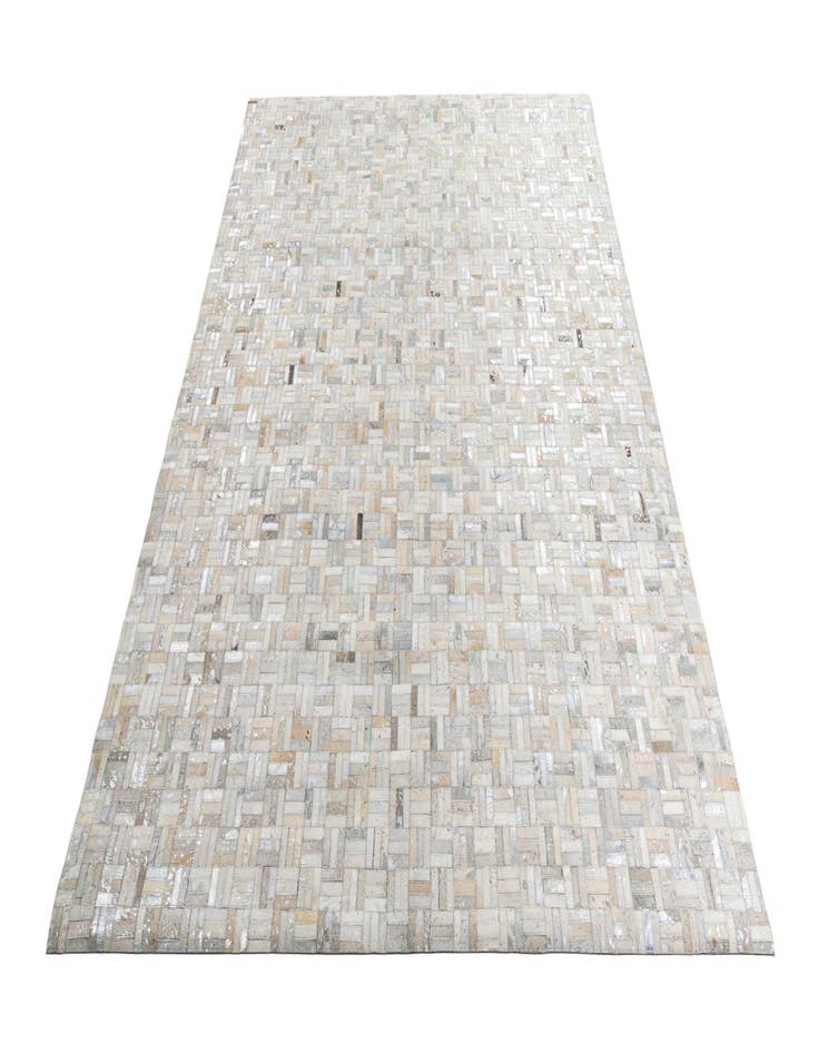 Detail image of  7' 10 x 9' 8 Cowhide Leather Rug