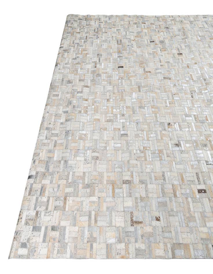 Detail image of  7' 10 x 9' 8 Cowhide Leather Rug