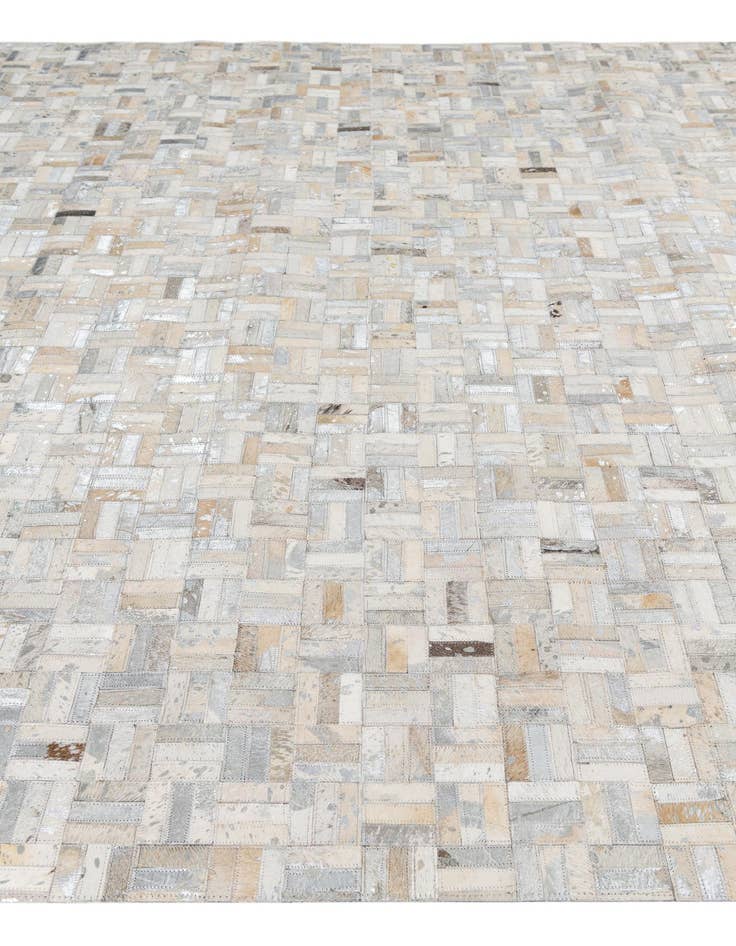 Detail image of  7' 10 x 9' 8 Cowhide Leather Rug