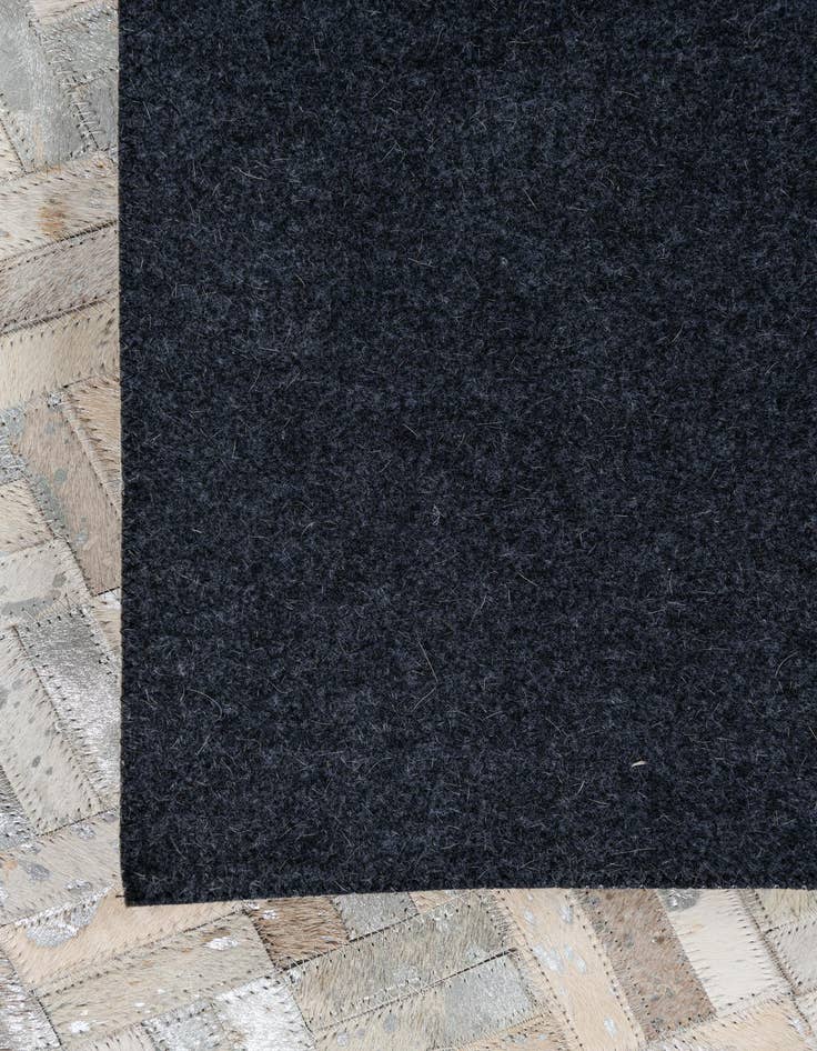 Detail image of  7' 10 x 9' 8 Cowhide Leather Rug