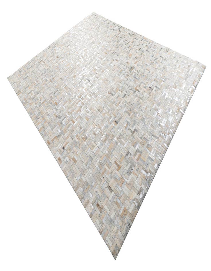 Detail image of  8' x 9' 10 Cowhide Leather Rug