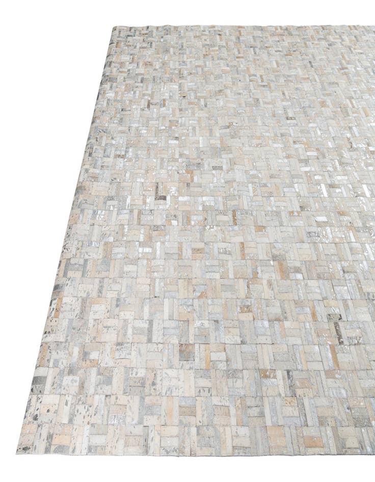 Detail image of  8' x 9' 10 Cowhide Leather Rug