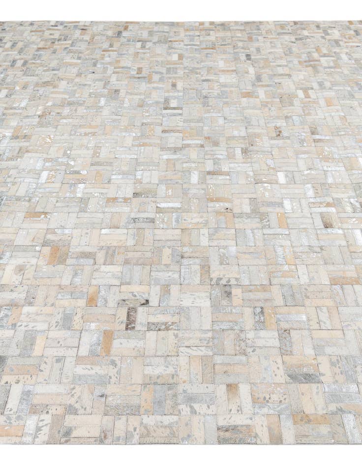 Detail image of  8' x 9' 10 Cowhide Leather Rug