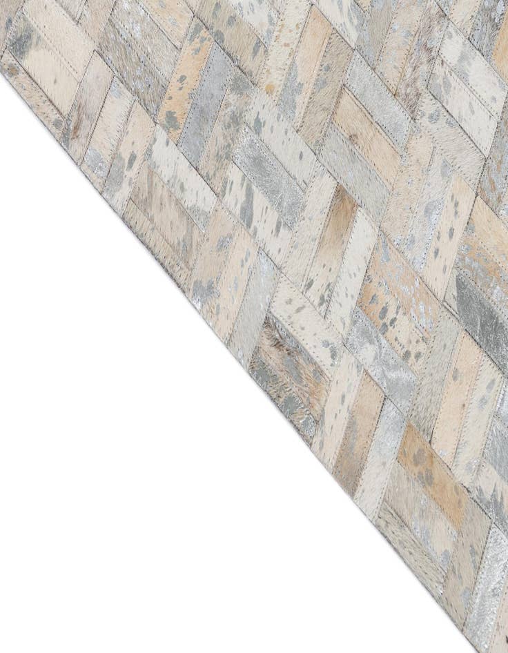 Detail image of  8' x 9' 10 Cowhide Leather Rug