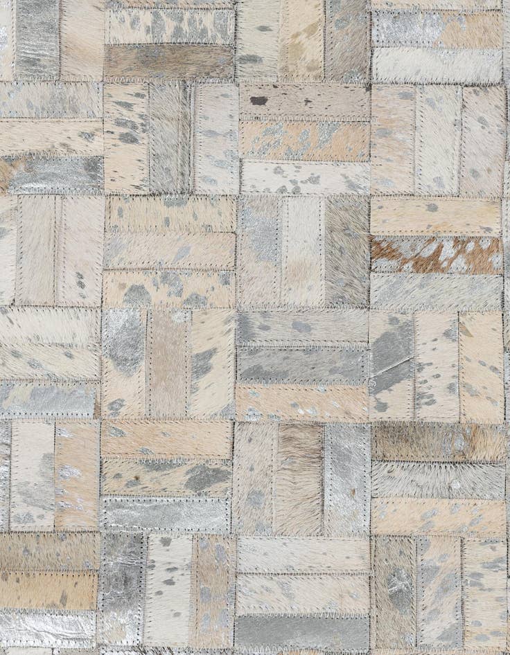 Detail image of  8' x 9' 10 Cowhide Leather Rug