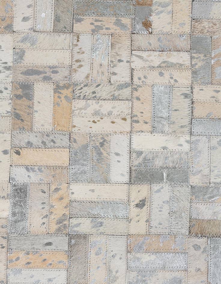 Detail image of  8' x 9' 10 Cowhide Leather Rug
