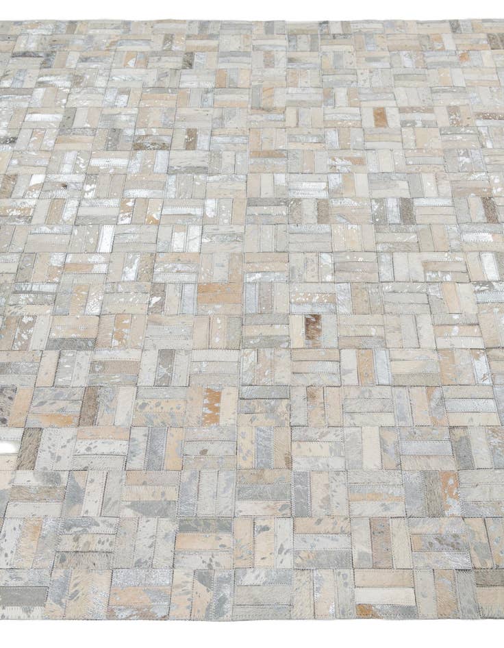 Detail image of  5' 1 x 8' Cowhide Leather Rug