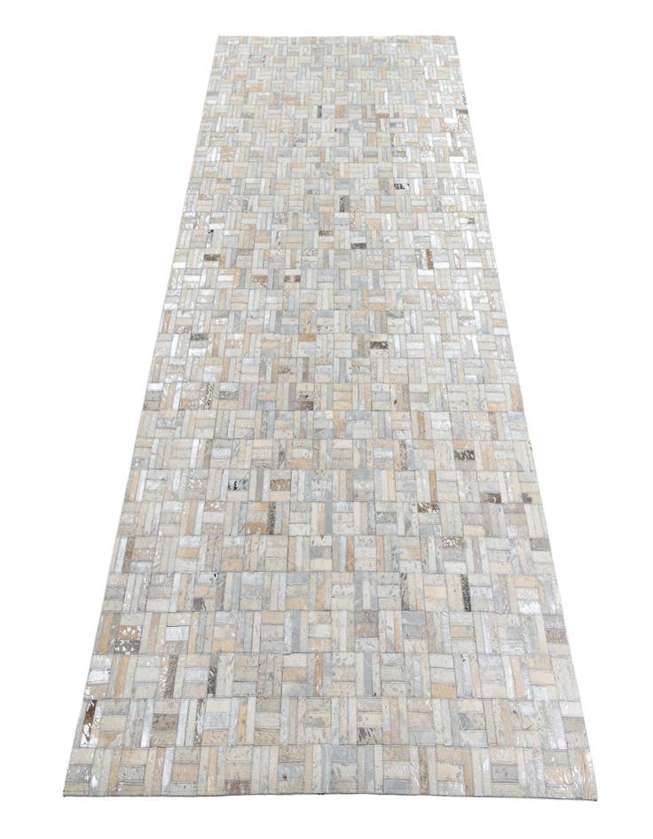 Detail image of  5' x 7' 10 Cowhide Leather Rug