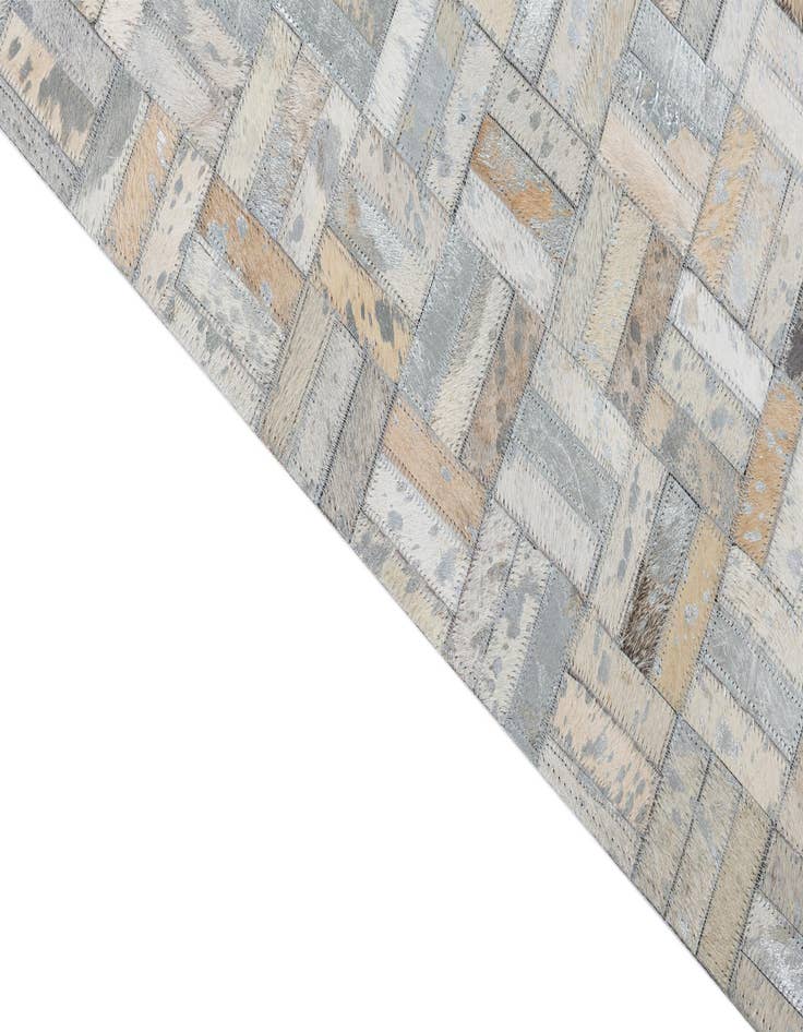 Detail image of  5' x 7' 10 Cowhide Leather Rug