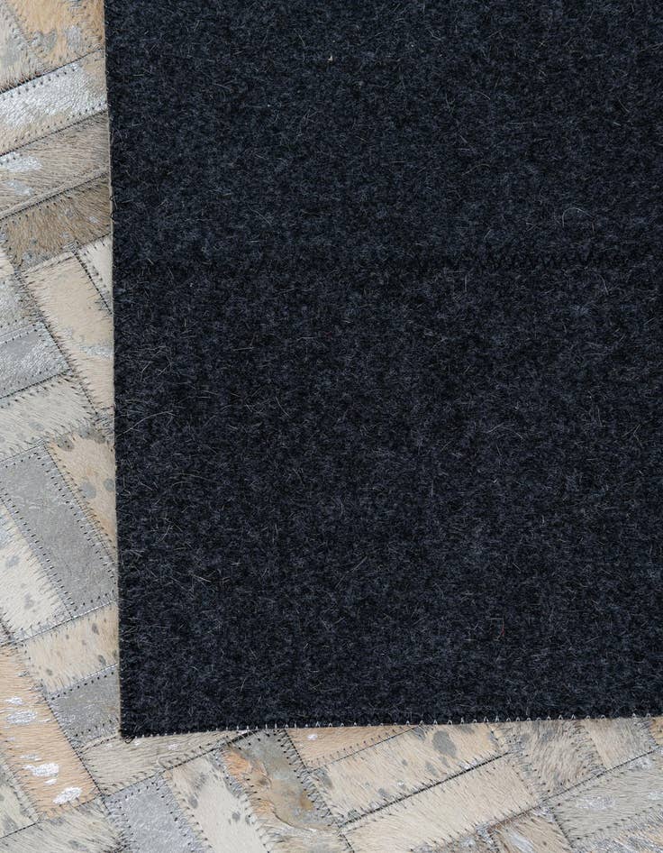 Detail image of  5' x 7' 10 Cowhide Leather Rug