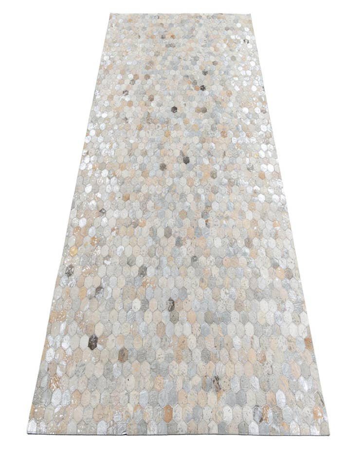 Detail image of  5' 1 x 7' 10 Cowhide Leather Rug