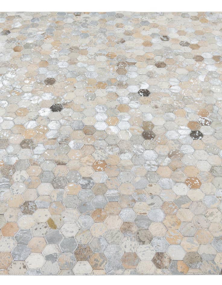 Detail image of  5' 1 x 7' 10 Cowhide Leather Rug