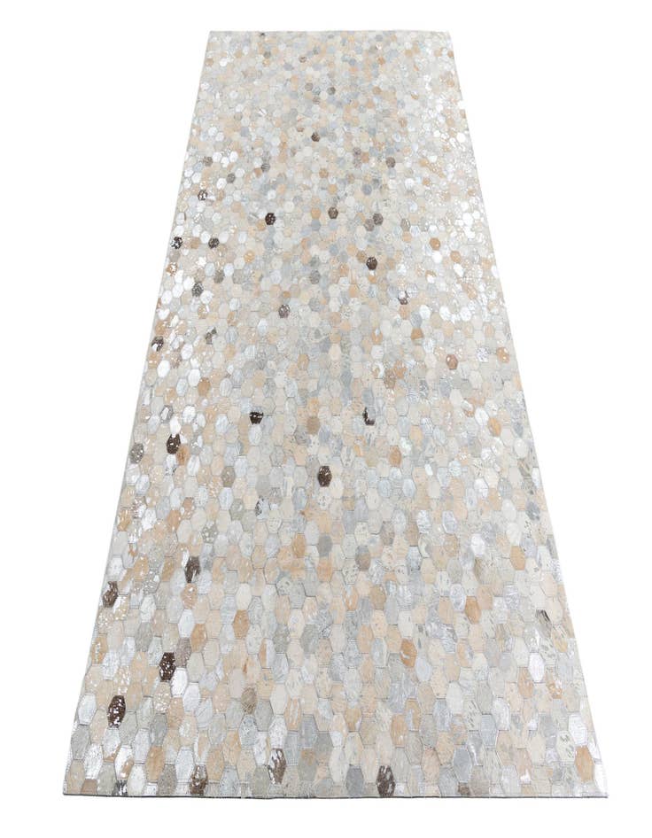 Detail image of  5' 1 x 8' Cowhide Leather Rug