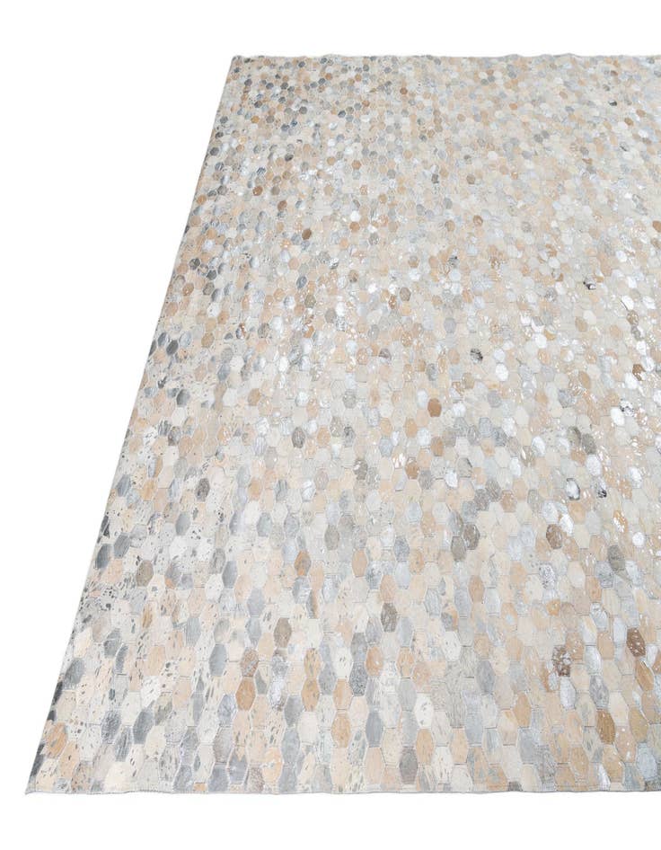 Detail image of  8' x 9' 10 Cowhide Leather Rug