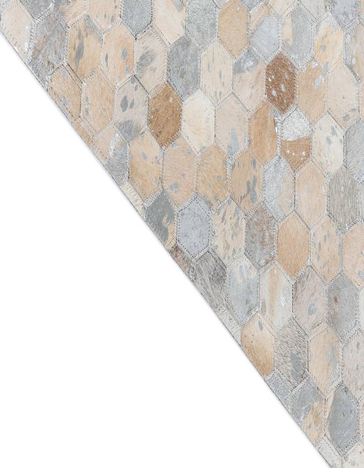 Detail image of  8' x 9' 10 Cowhide Leather Rug